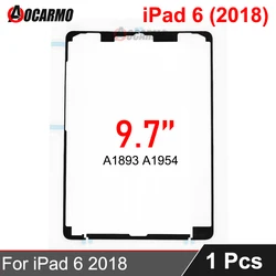 Aocarmo For Apple iPad 6 2018 9.7'' 9.7inch A1893 A1954 Front LCD Touch Screen Display Adhesive Sticker Repair Parts