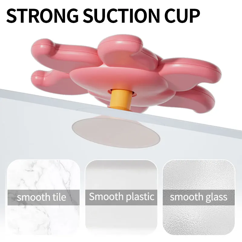 Suction Cup Spinner for Baby High Chair & Bath Tub, Animal Rotating Suction Accessory for Smooth Surfaces view 2