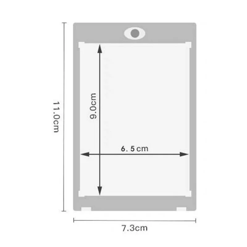 100Pcs/Lot Magnetic 35PT UV Protected Card Holdersard Storage Box Acrylic Transparent Collection