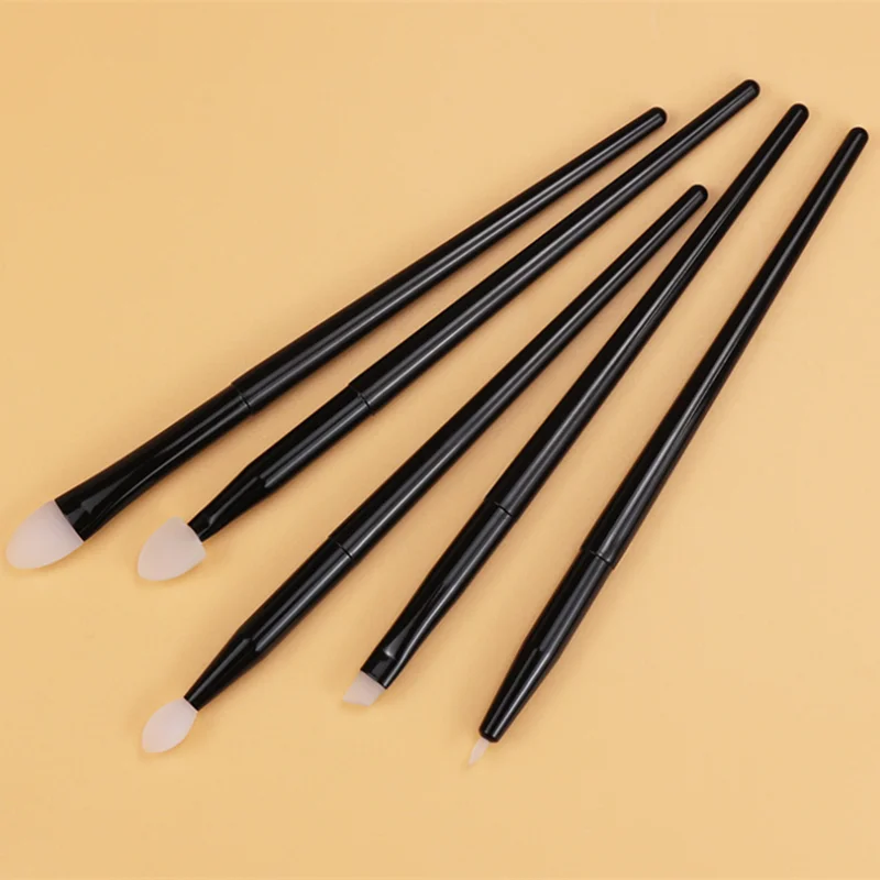 Pinceau de maquillage en Silicone, brosse pour ombre à paupières, applicateur de fard à paupières, bâtons, petit pinceau pour liquide, masque pour les lèvres, crème, rouge à lèvres