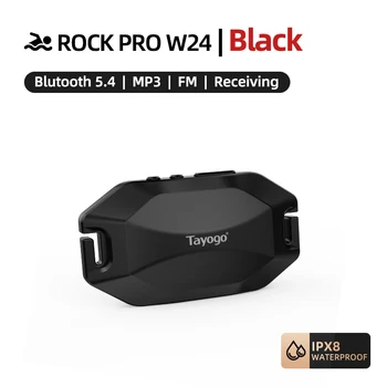 Tayogo Rock Pro W24 Swimming Headphones, IPX8 Bone Conduction 32GB MP3, Bluetooth 5.4, FM