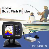 Lucky Sonar Fish Finder Wireless Operating Range 300m/980f Fishing Finder FF918-CWLS Wireless Remote Control Boat Fish Finders