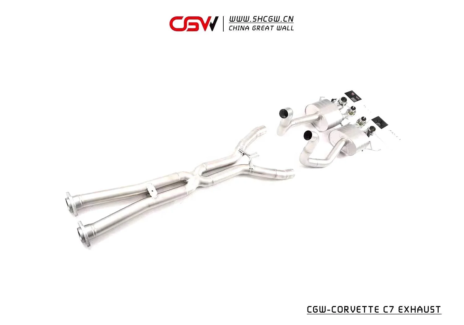 Easy Installation Automobile Titanium or SS304 Exhaust Pipes For Corvette 6.2 C7 2013+ Chevy Catback