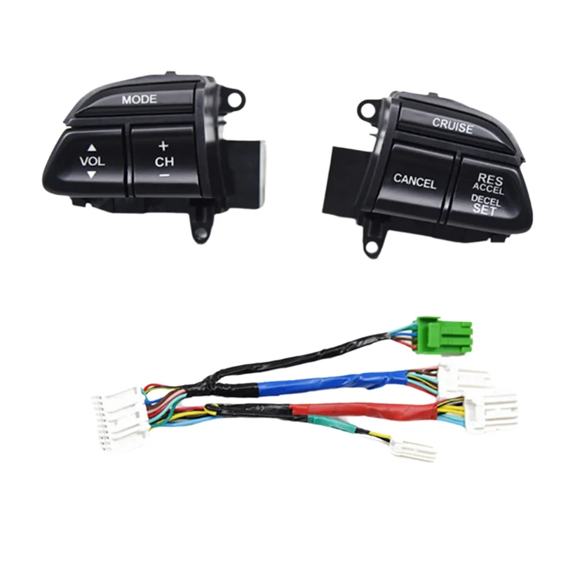 

Автомобильный руль, кнопка управления звуком, переключатель круиз-контроля с жгутом проводов для Honda Accord 2008-2012