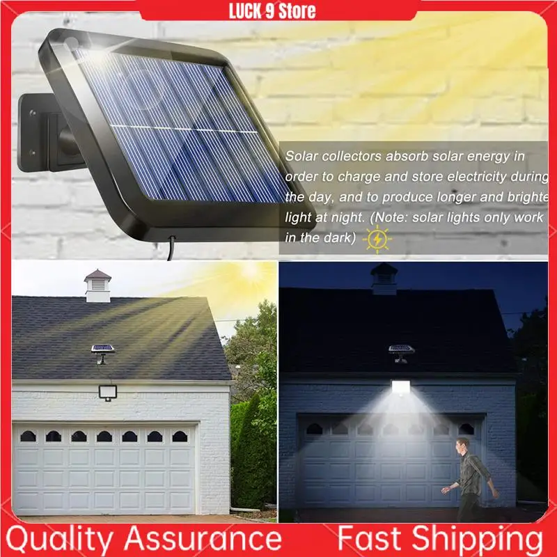 Solar Power Wall Light Outdoor Motion Sensor Light 56 LED Security Night Light For Garden Garage Driveway Porch Fence-AB52