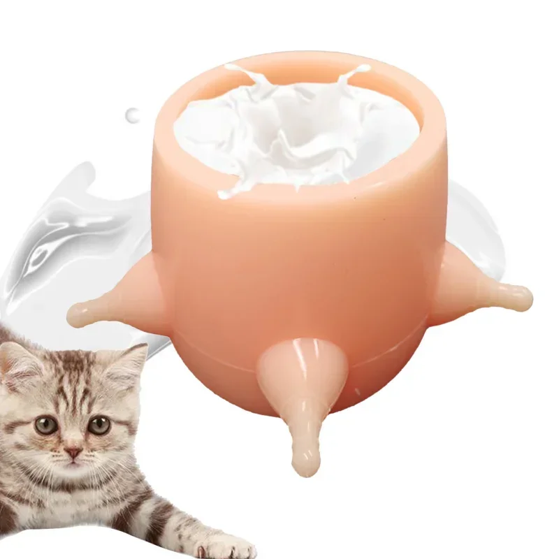 

Bubble Milk Bowl Silicone 5 Nipples Kitten Rabbit Puppy Nursing Station Milk Feeder Pet Nursing Bottle