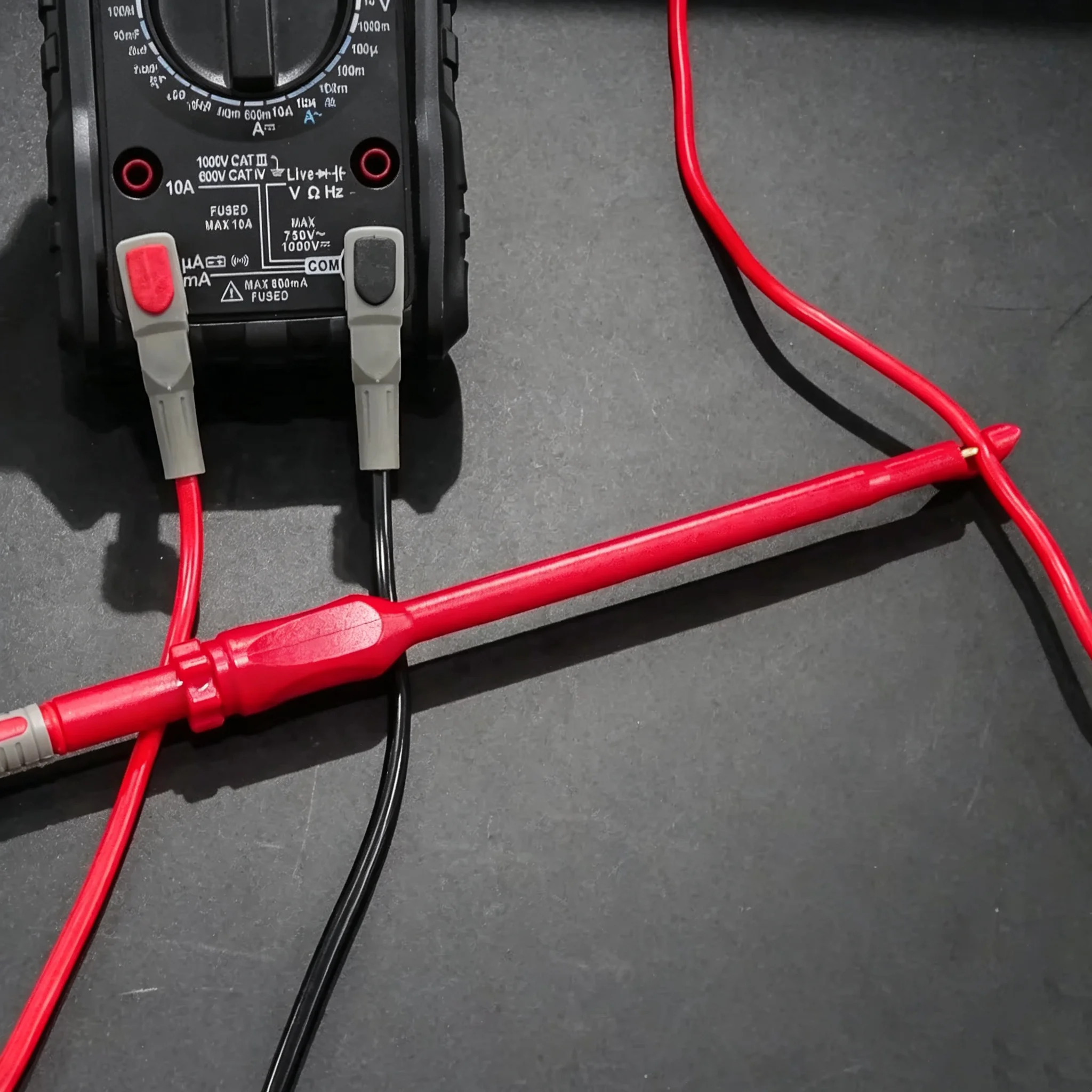 P30036A Safety Wire-Piercing Probes Non-Destructive Puncture Probe With 4mm Jack Multimeter Automotive Test Hook Tool