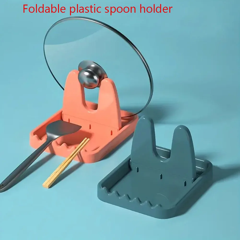 

Складная подставка для горшков и влаги, пластиковый держатель для ложки, кухонный органайзер для вилки, стойка для патрули, полка для крышки кастрюли, стеллаж для хранения посуды