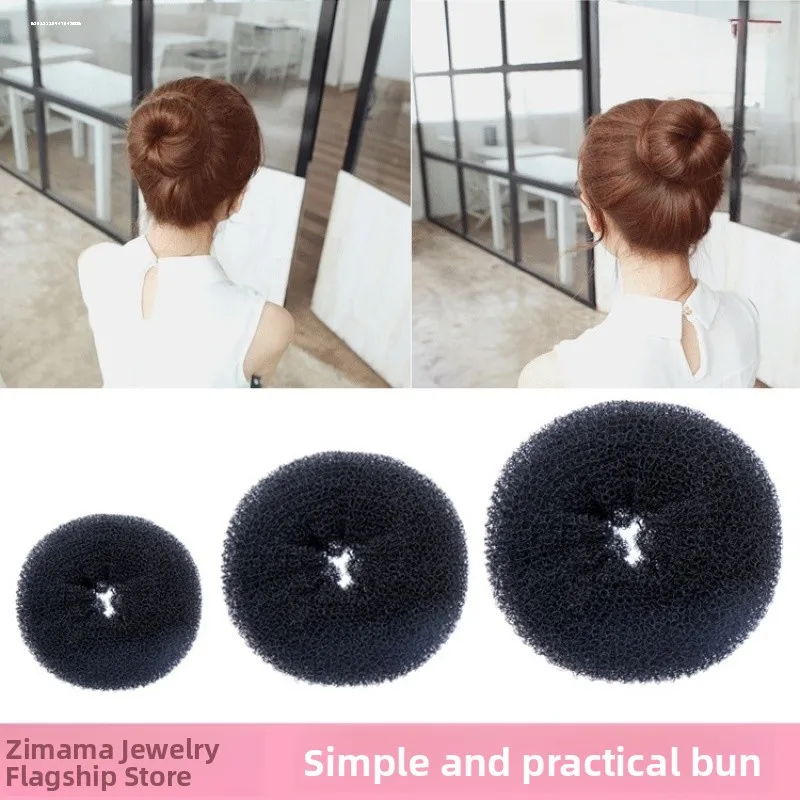 

Korean Japanese Style Hair Styling Tool Sponge Bun Maker Flower Headband Women's Hair Accessories Donut Shaped Hair Ties