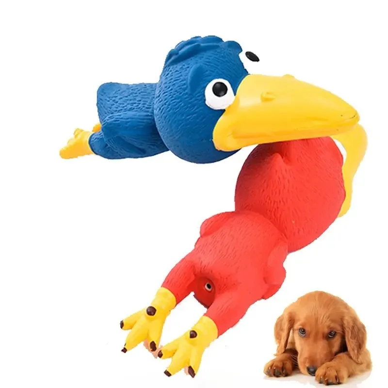 Juguete perro masticar látex sonido pollo duradero pequeñas medianas - imagen 4