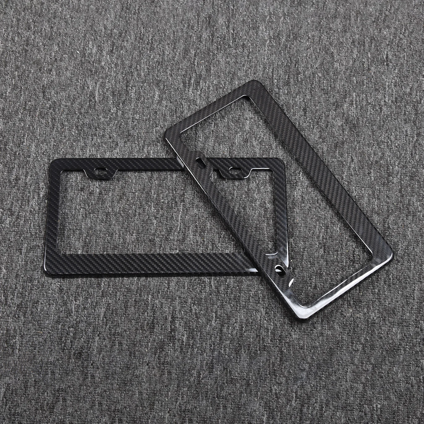 For USA/Canada/Mexico specification dry carbon fiber license plate holder, 100% carbon fiber license plate protection r