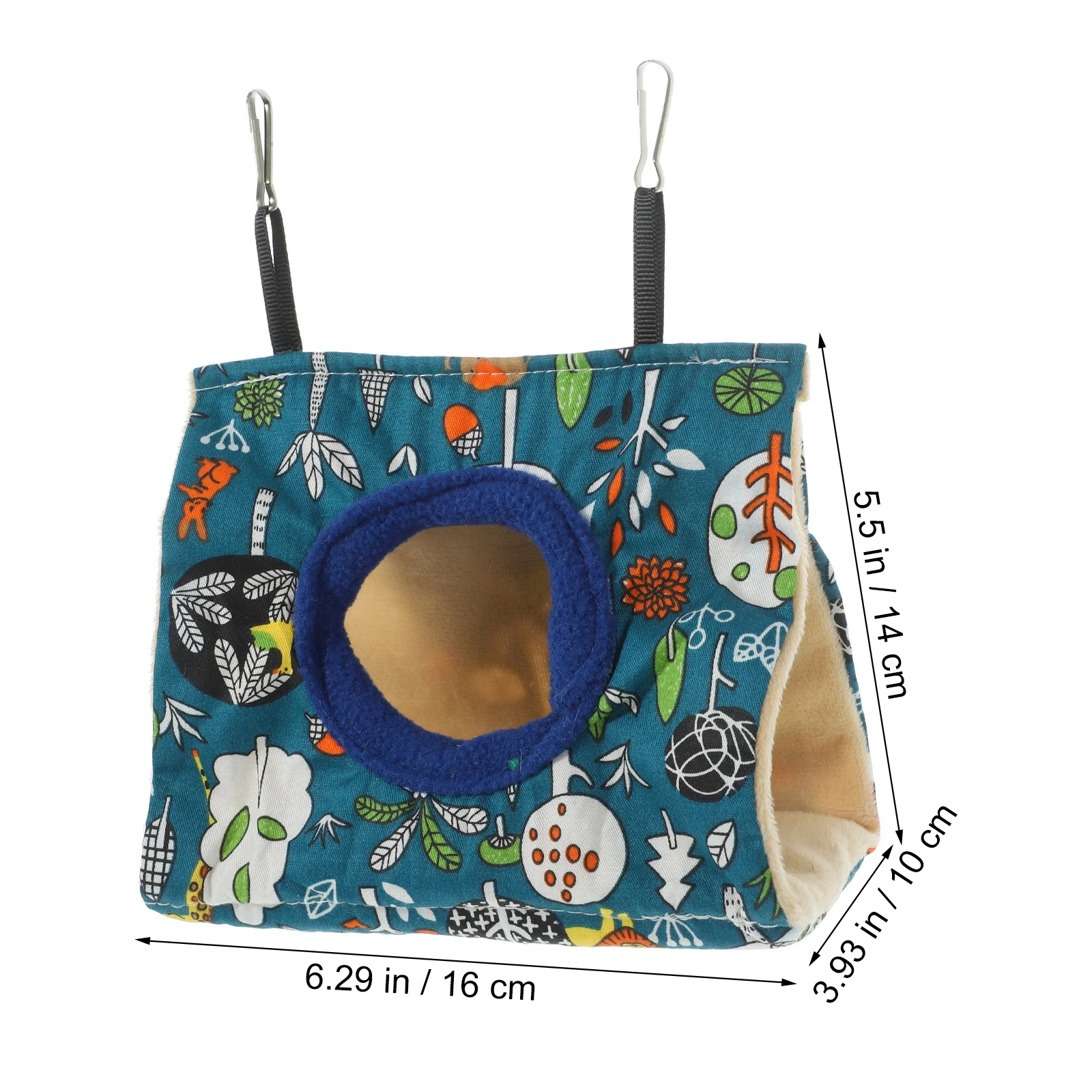 قفص الببغاء أرجوحة معلقة من القطن مقاومة للاهتراء خيمة نوم للطيور قابلة للتنفس عش دافئ للطيور الصغيرة ملحقات قفص الحيوانات الأليفة #4