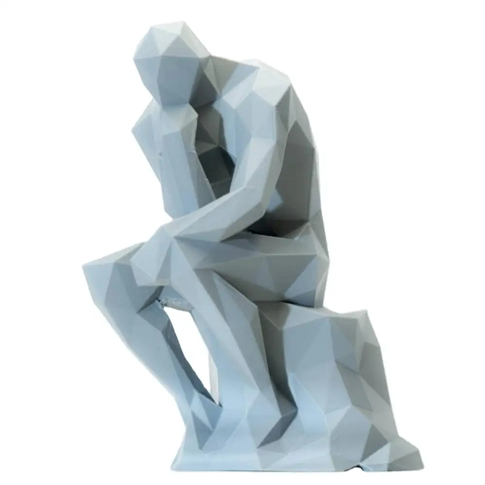 Outdoor Garden Sculpture Large Fiberglass Sculpture Thinker Sculpture