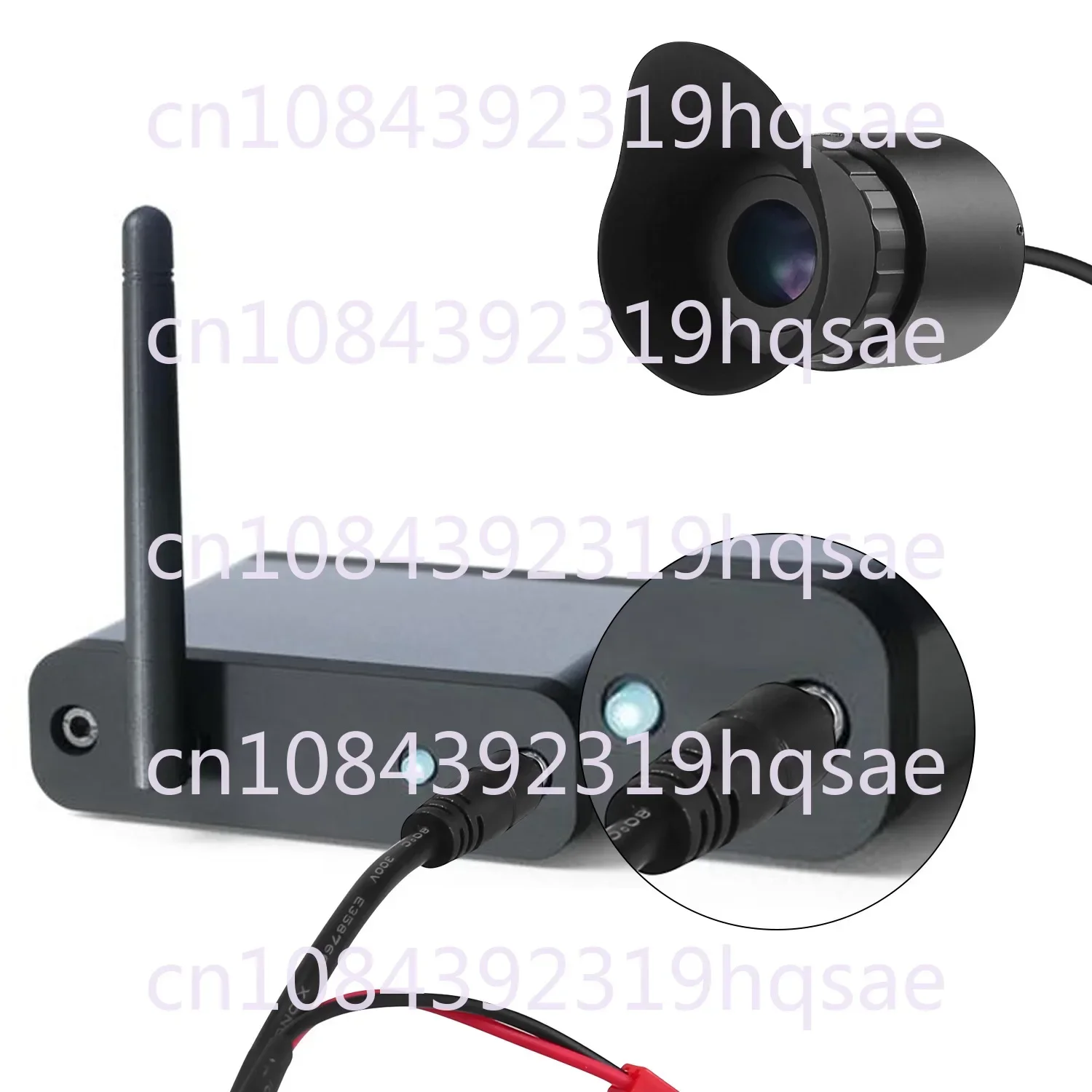 Large Screen Monocular Security Monitoring Head-Mounted Display Supports Brightness Diopter Adjustment