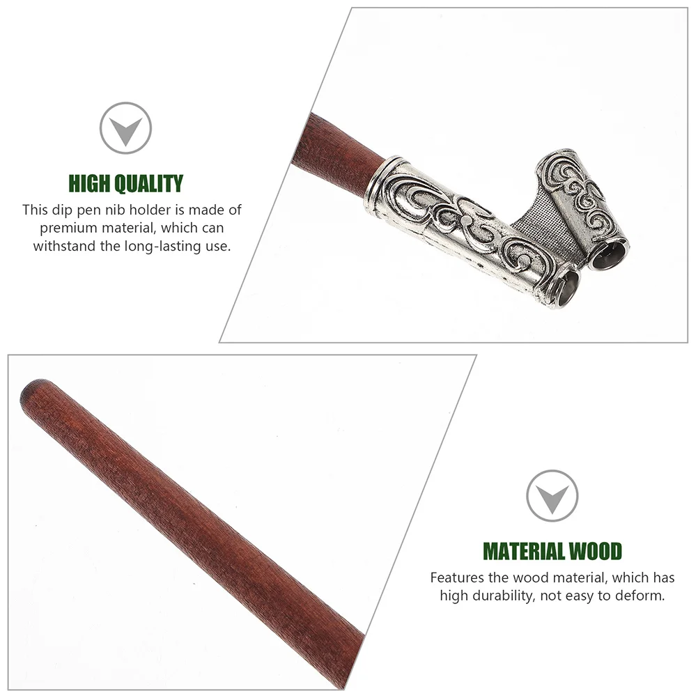 

2 шт., держатель для перьев для каллиграфии, ручка из деревянного сплава, точный угол для надписей, плакатов с комиксами, принадлежности для рисования и рукоделия