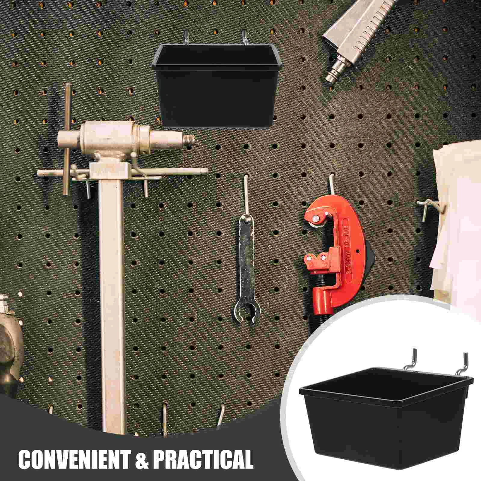 5 Pcs Parts Storage Box Pegboard Bins Drawers Tool Wall Organizer Organiser Holder Iron