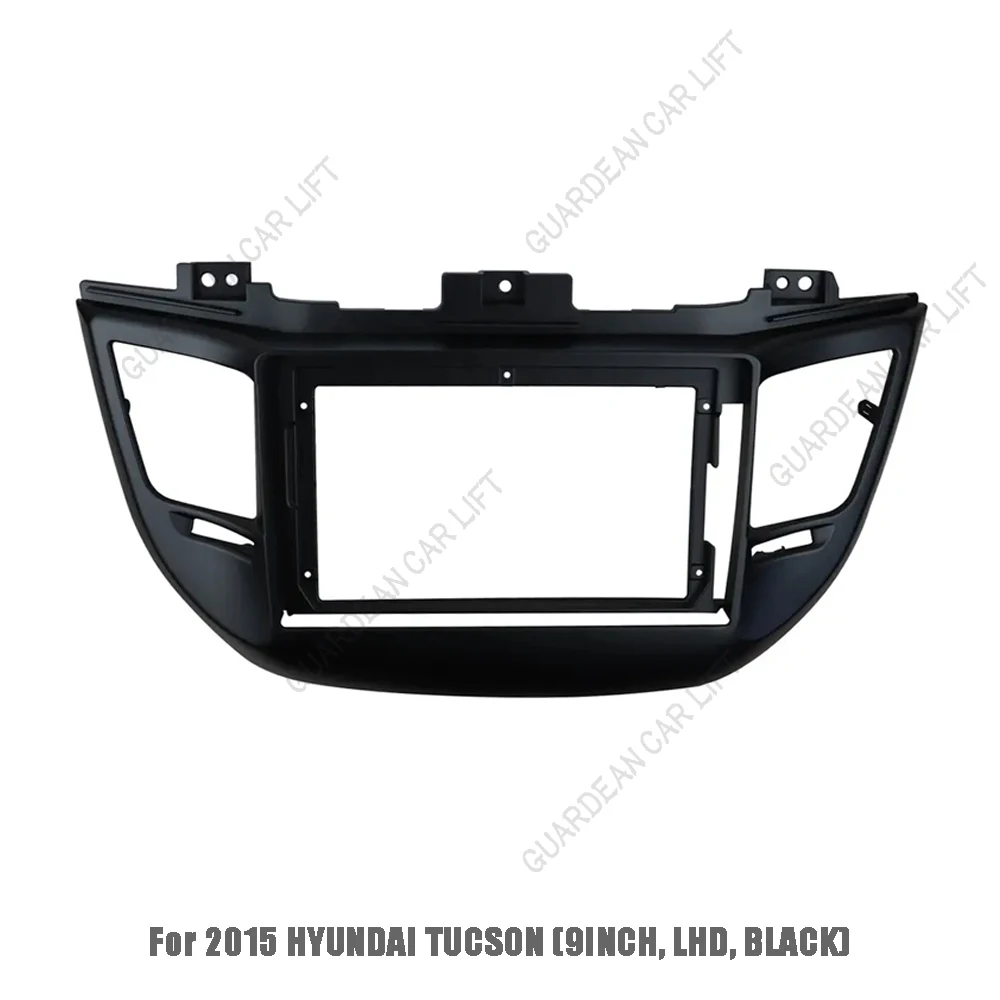 Radio con GPS para coche, reproductor estéreo MP5, 2 Din, Panel de unidad principal, marco de instalación, para HYUNDAI Tucson 2015 ~ 2017(9