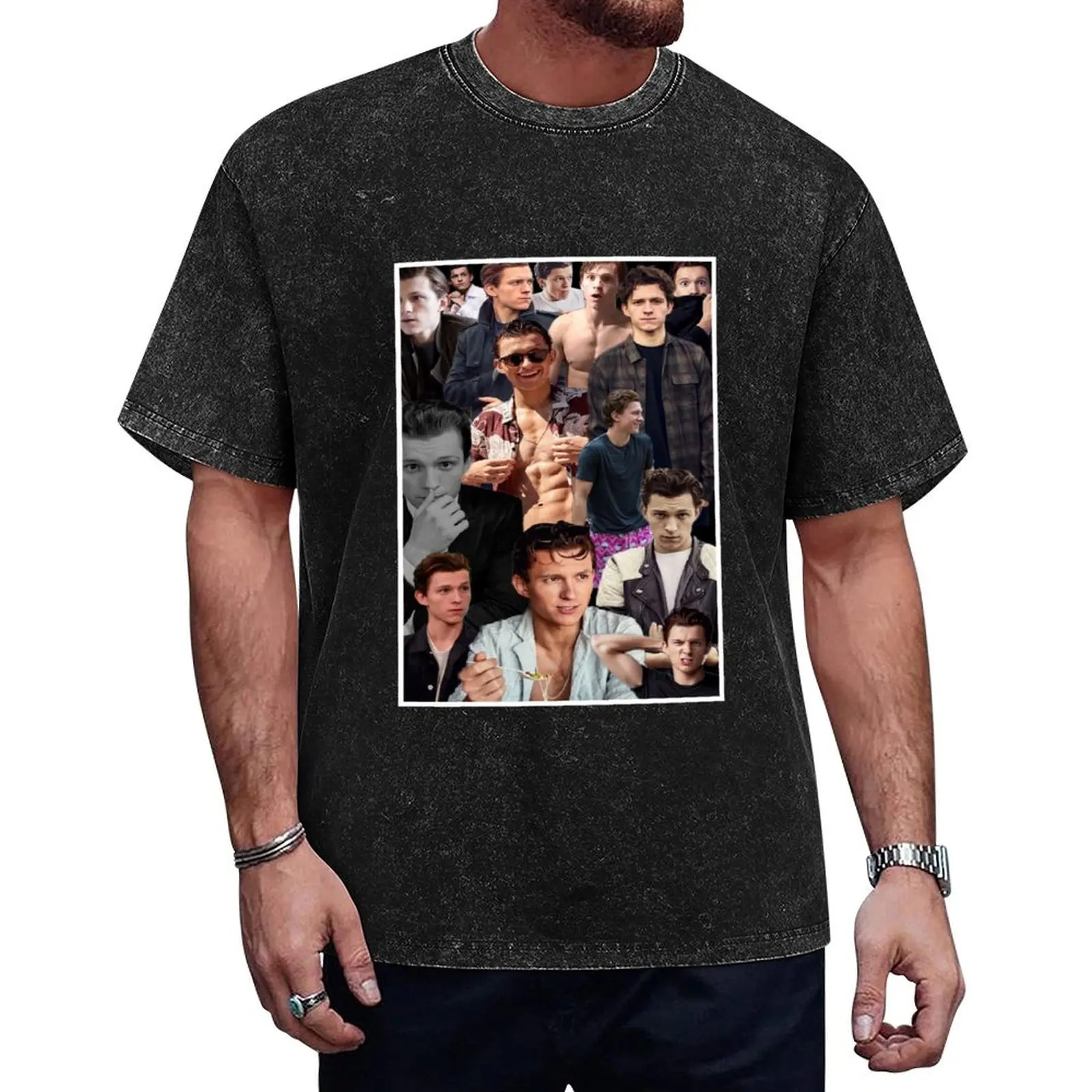 

Tom Holland T-Shirt custom shirt oversized graphic tee mens funny t shirts