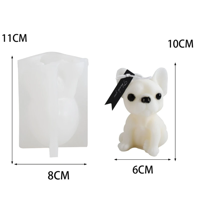 Silicone Mold Puppy Fondant Mould for Baking DIY Soap Decorating Tool