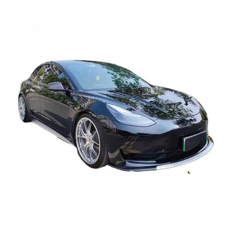 Model3 NC-002 Style Glossy Black Front Lip Side Skirts Rear Diffuser For Tesla Model3 Body Kit