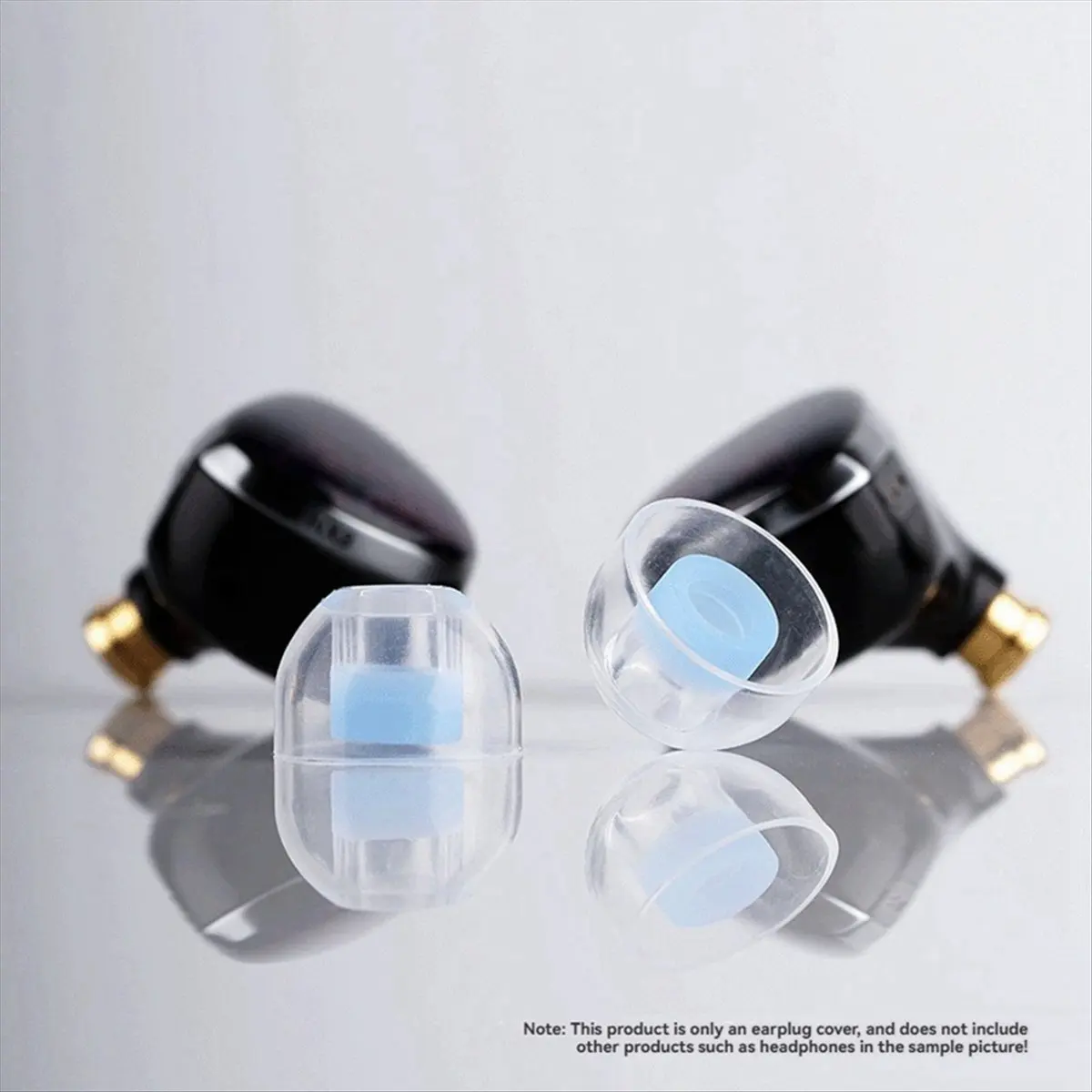 CH◆☆§4 Pairs Liquid Silicone Ear Tips Enhances Clarity Noise Isolating Ear Caps Reusable Eartips for Explorer 4U NX8 Cantor S~HO
