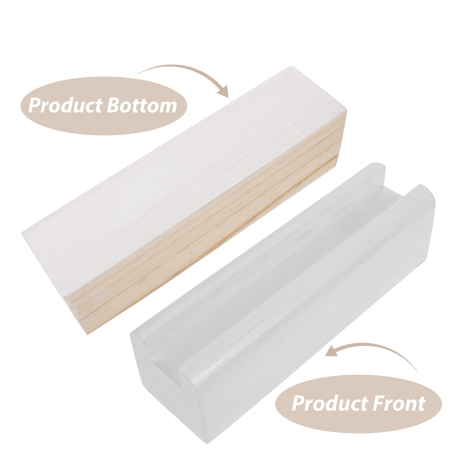 

Floor Standing Mirror Support 25x8 Wood Unpainted 3.5 Slot Width Whole Wood Anti Slip Stand Home Office Artwork Display