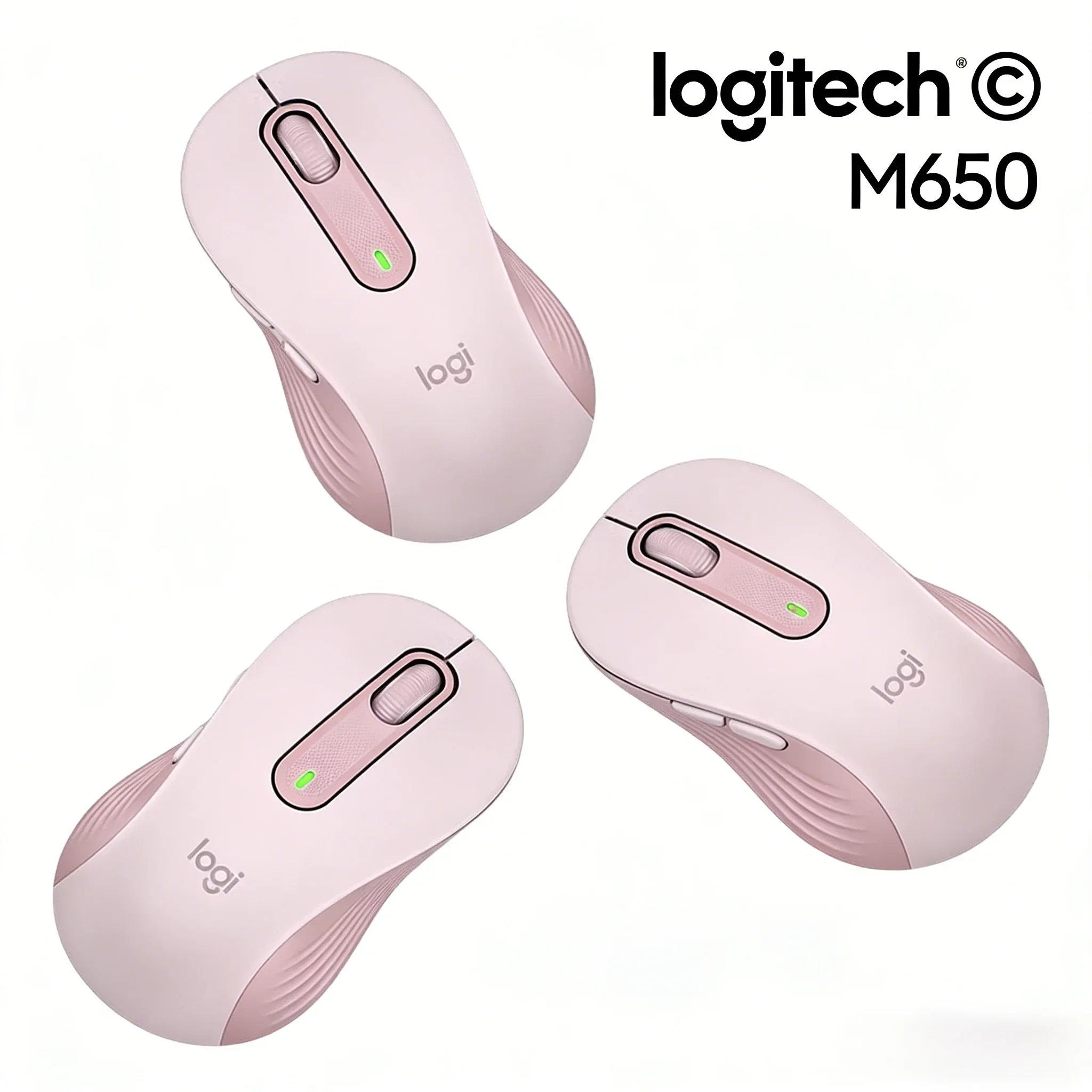 

Logitech M650/M650L Professional Office Mouse | Ergonomic Silent Tech for Medium-Small Hands, Wireless Bluetooth & Comfortable