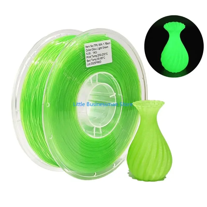 Photolumineszierendes thermoplastisches Polyurethan 95A 3D-Druckfilament TPU 1,75 mm, 1000 g Versorgung für Schilder, Modelle – Detail 9