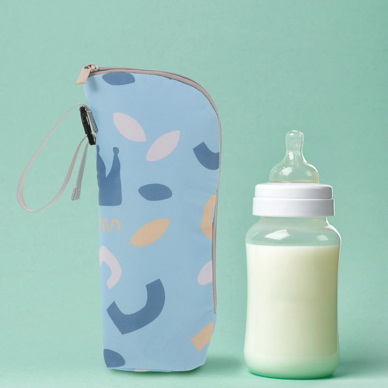 

Baby Bottle Insulation Bag Large Capacity Aluminum Foil Print Outdoor Portable Cooler Thermal Storage Breastmilk Tote Infants