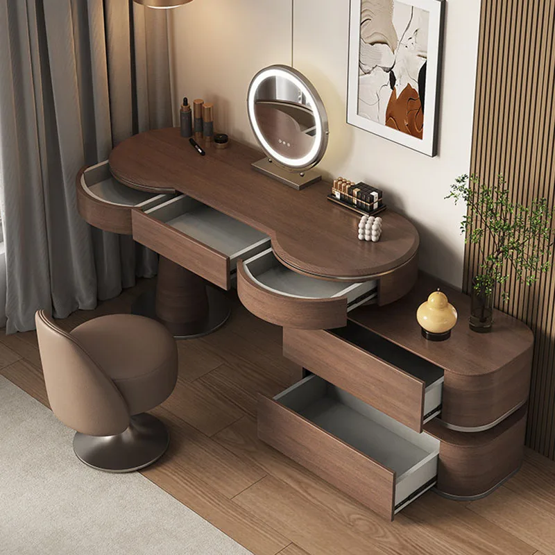 Drawers Mobile Dressing Table Bedroom Living Room Modern Luxury Women Tall Vanity Table Organizer Penteadeira Home Furniture