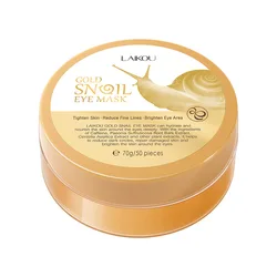 2024 LAIKOU Golden Snail Eye Mask 50 pieces, eye care, moisturizing, moisturizing and nourishing eye mask