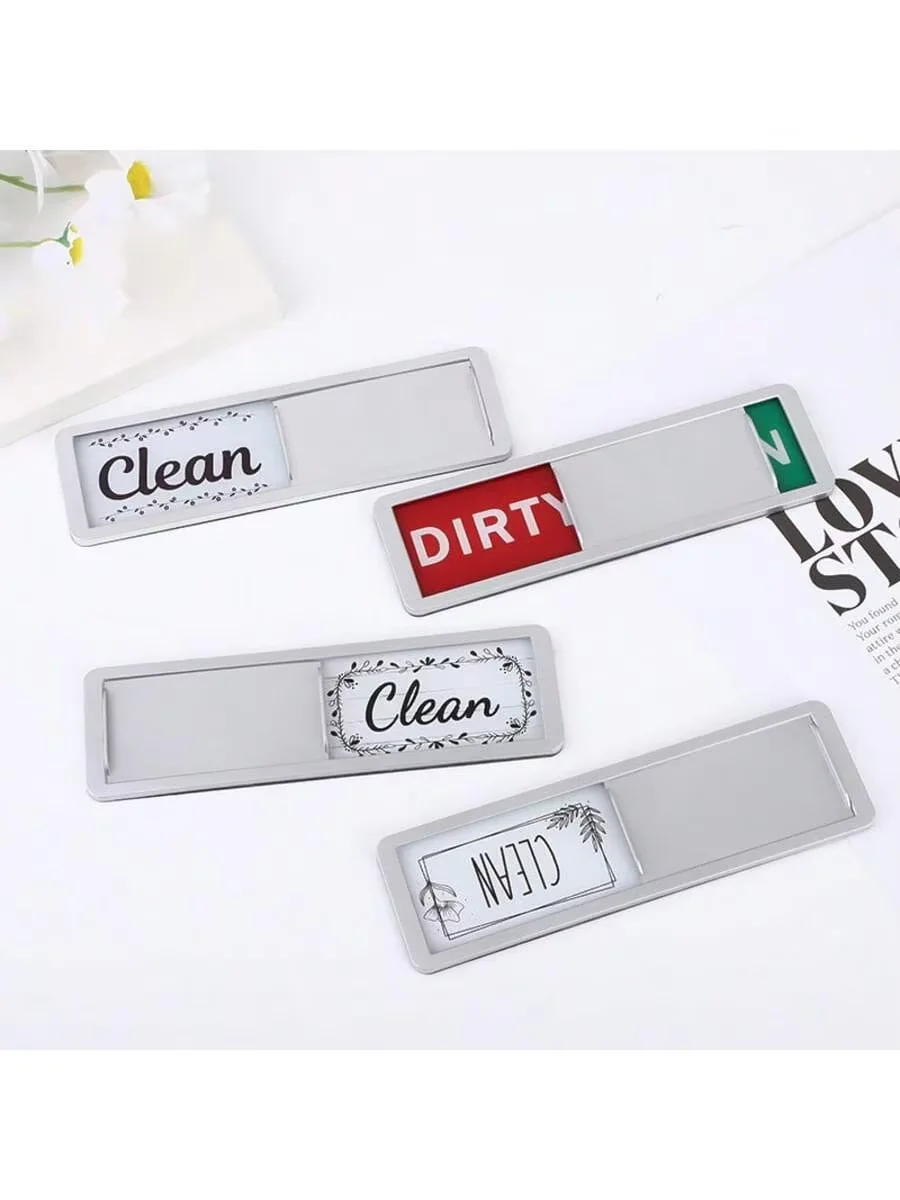 1pc Dishwasher Status Indicator Magnet, Kitchen Appliance Clean Dirty Sign Reminder Fridge Decor Magnet