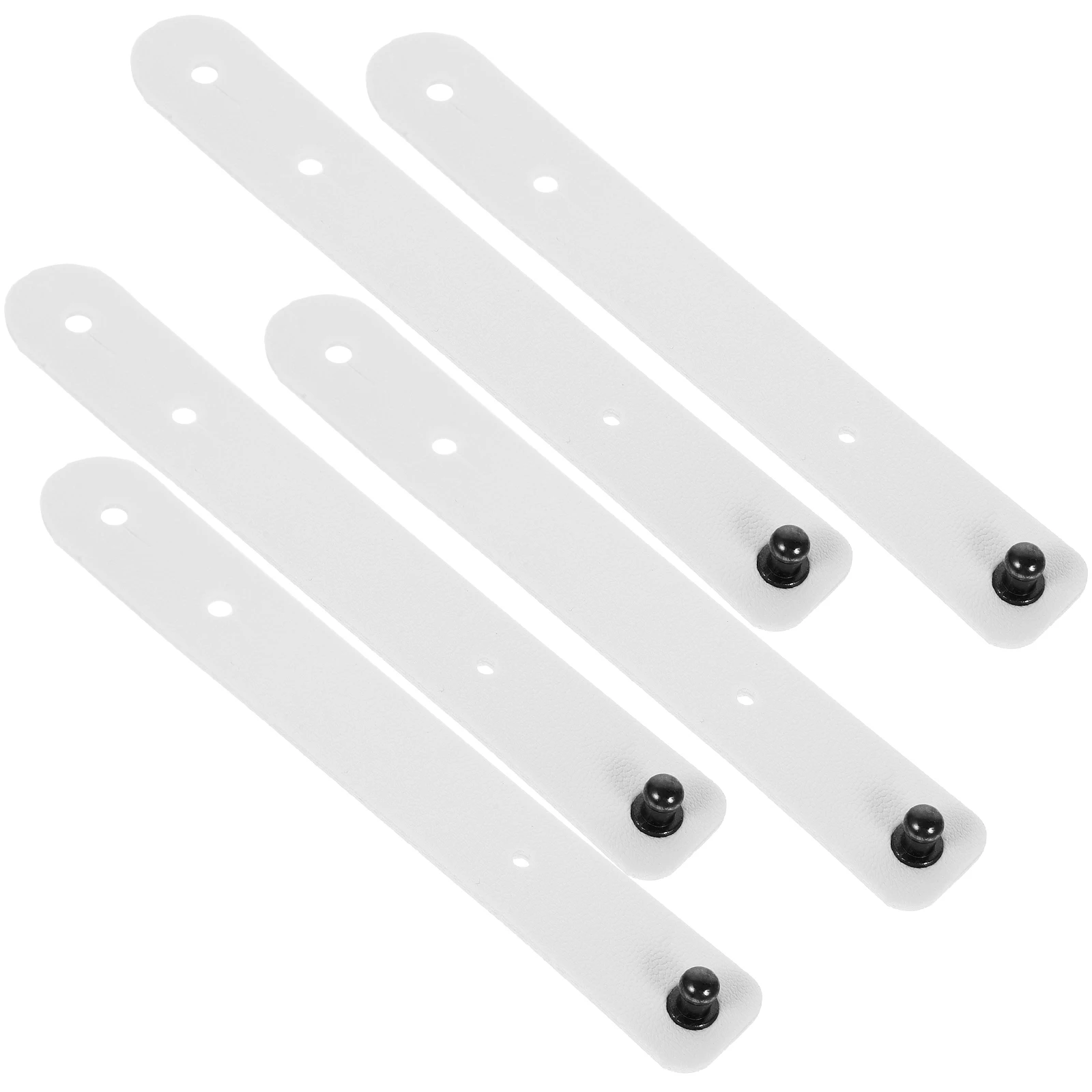 

5pcs Buckle Strap Cord Management Organizers 16x115mm White Reusable Cable Ties Wire Organizer Stocking Stuffers