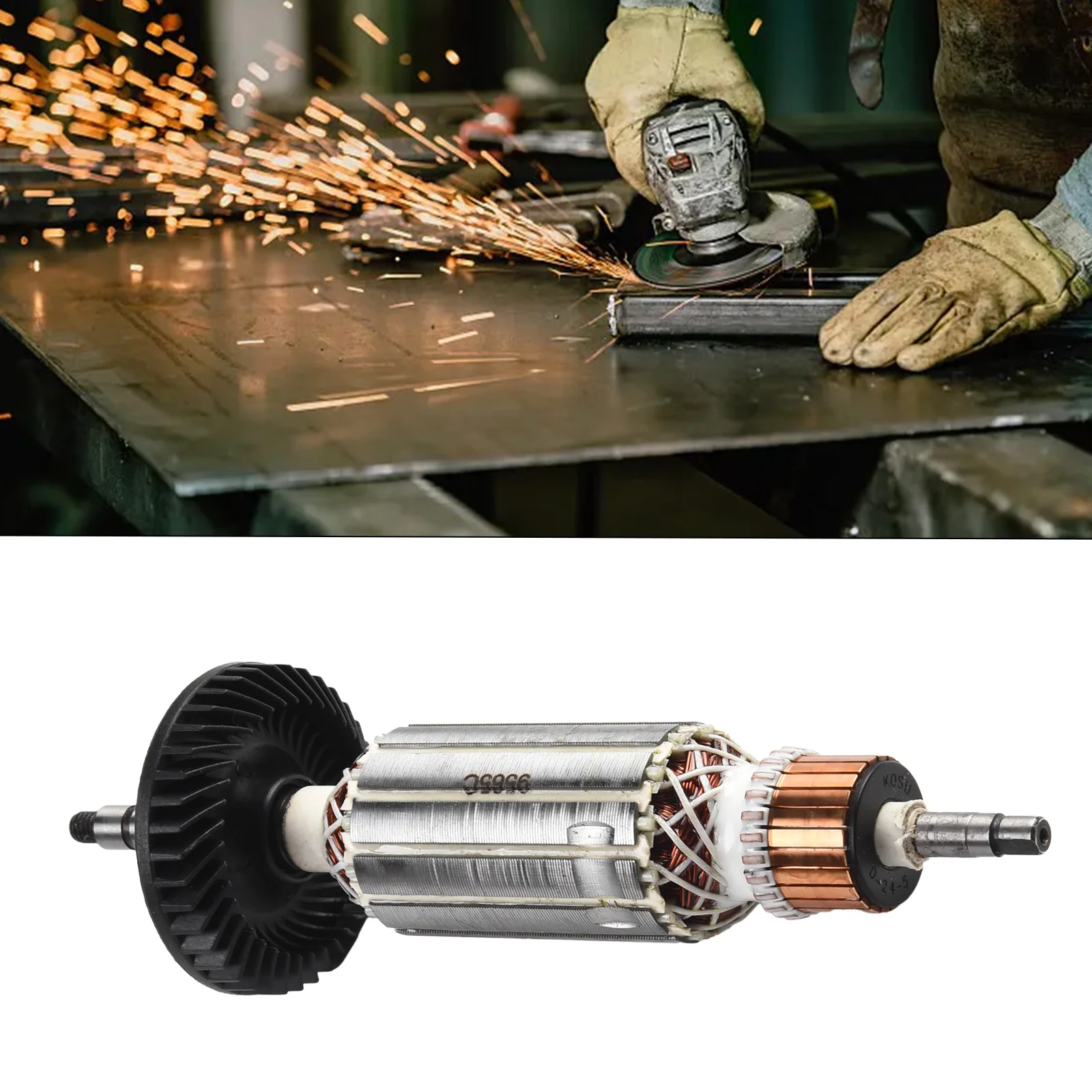 

Robust Armature Anchor Replacement for Angle Grinder 9565C 9565CV 9565CVR 9565PC 9565PCV Improved Durability AC220V240V