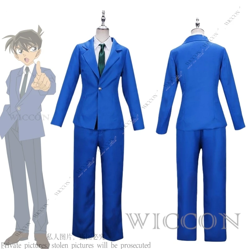 Kaito Kiddo Cosplay Kostüm Edokawa Konan Hattori Heiji Hut Brille Schuhe Schuluniform Schüler Detektiv Rollenspiel Täglich