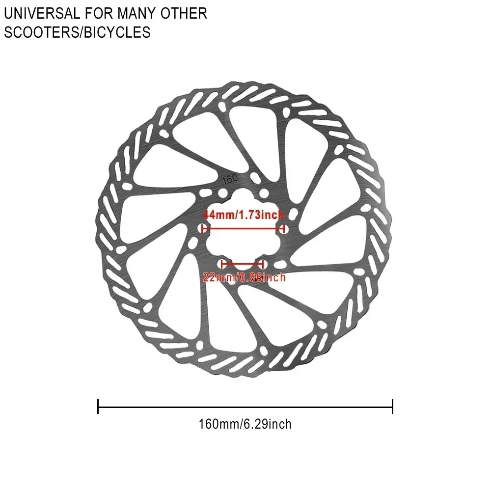 160mm 6 Holes Disc Brake Stainless Steel for ZERO 11X KAABO Wolf Warrior Wolf King GT for VSETT 11+ Bicycle Parts - view 5