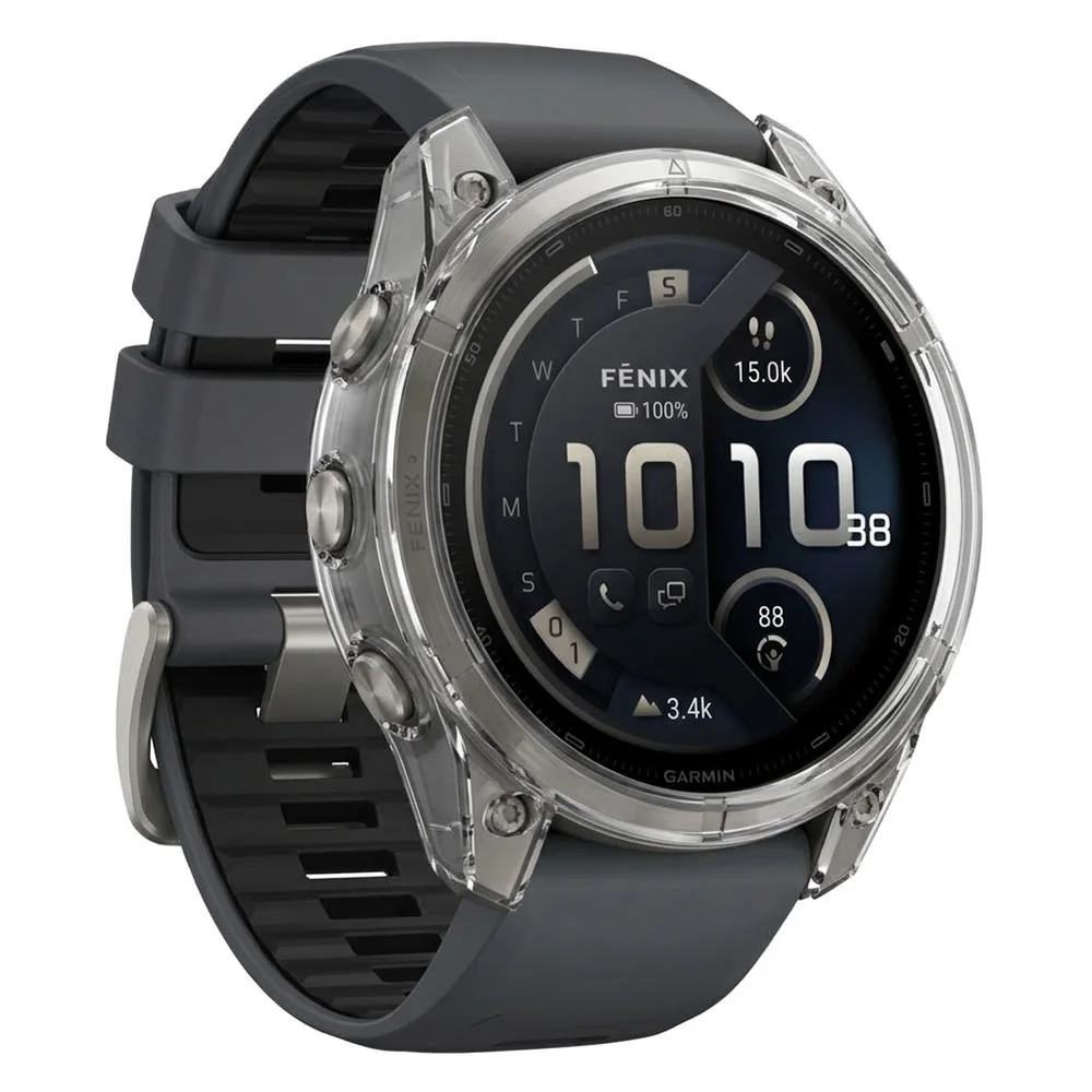 Schutzhülle für Garmin Fenix 9 Pro 51mm 47mm 43mm, transparente TPU-Silikon-Schutzhülle für Garmin Fenix9 Pro, Stoßfänger- und Lünettenabdeckung – Detail 6