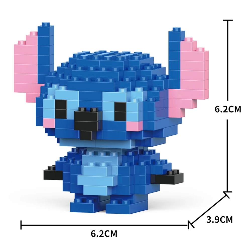 Kurome Cinnamoroll Hello Kitty Stitch Block Character Geassembleerd model Mickey Mouse Bouwstenen Poppen Speelgoed Kinderen Cadeau