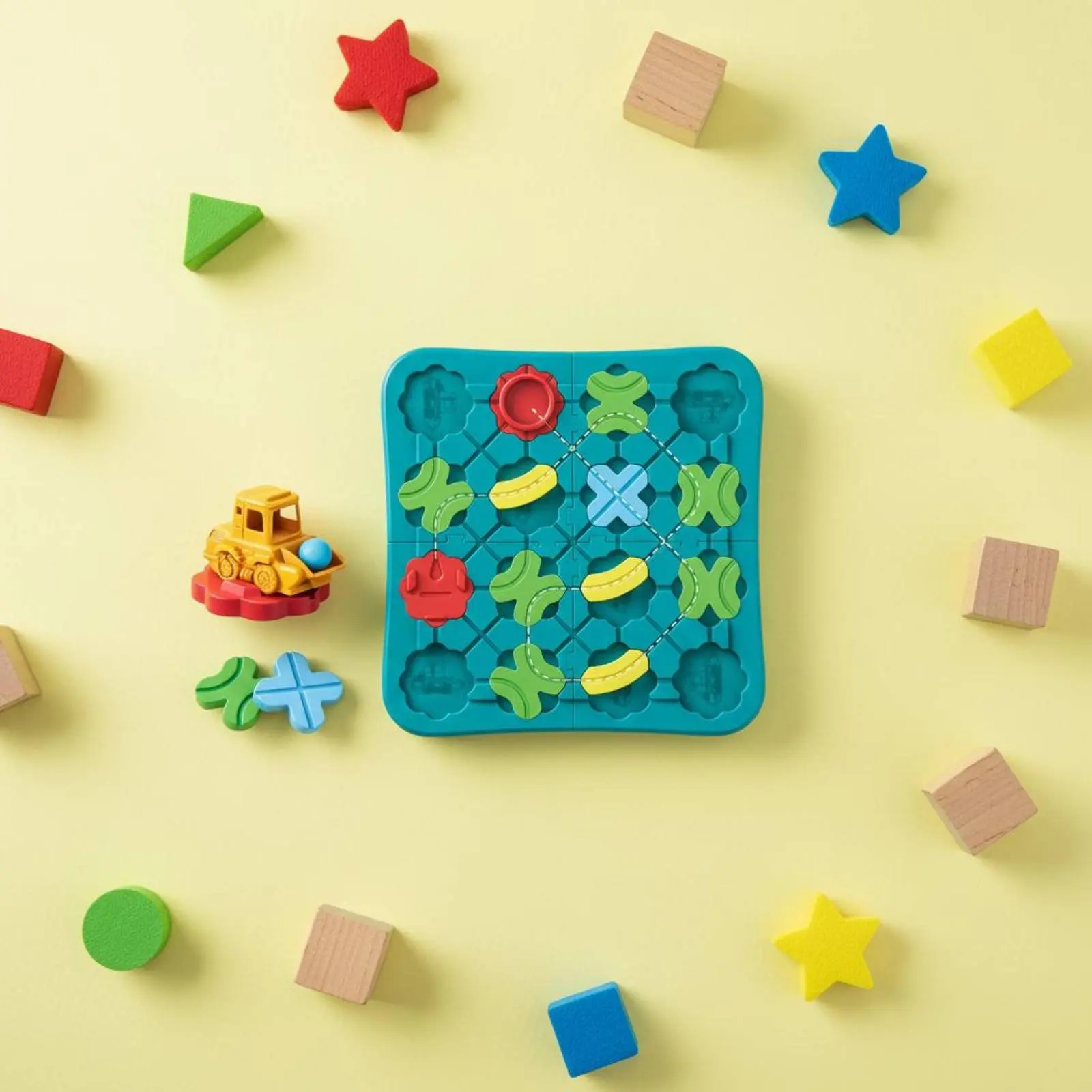 

Reasoning Maze Challenge Toy DIY Marble Maze Board Marble Run Challenge Colorful Hand-Eye Coordination for Home