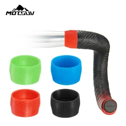2pcs Silicone Anti-skip Bicycle Handlebar Tape plug Fixed Ring Road Bike Shift Handle Protection Cover Non-Slip Cycling Accessor