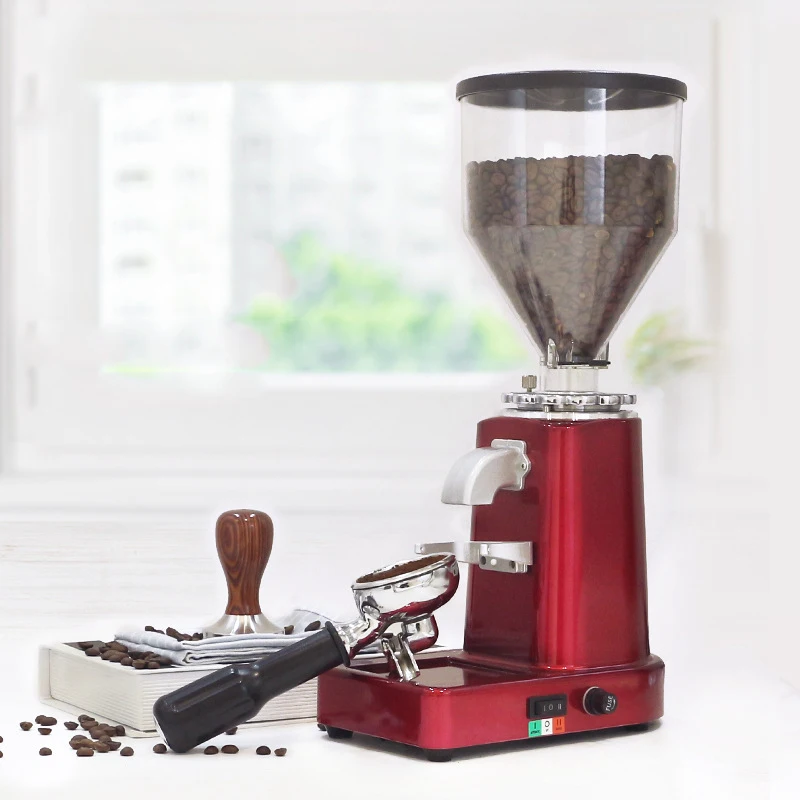 القهوة التجارية الكهربائية المنزلية ماكينة القهوة مطحنة القهوة ماكينة إسبريسو صانع القهوة مطحنة القهوة سعة كبيرة 220 فولت