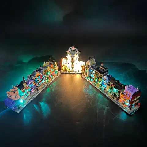 LED-ljussats för 76444 Diagon Alley trollkarlsbutiker byggstenar dekorativ lampa fjärrkontroll (ingår ej Lego-byggnad) 8 best sales Lego Harry Potter minifigurer - №7