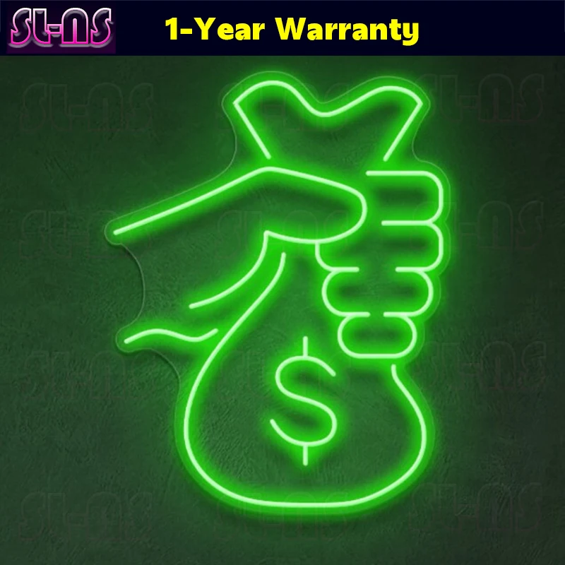 

Custom Money Neon Sign Neon Sign For Your Office, Study Room, Bed Room, Mancave, Living Room