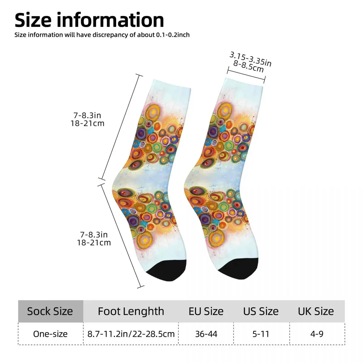 Een tuinsok bedrukt heren polyester