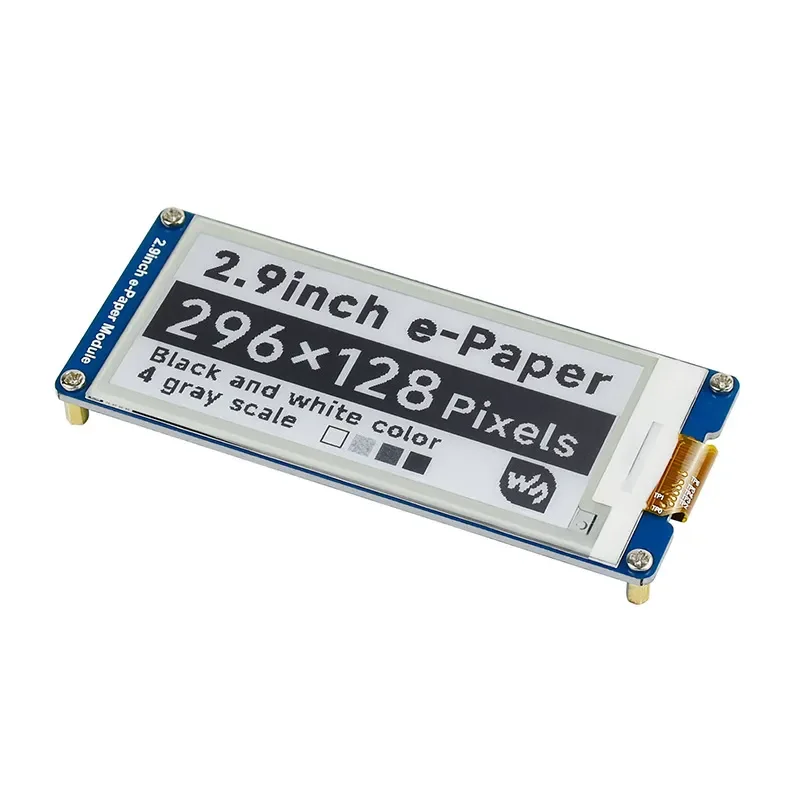 Light Snow 2.9-inch Ink Screen Module for Arduino Raspberry Pi 4th Generation Electronic Paper Display with Partial Refresh