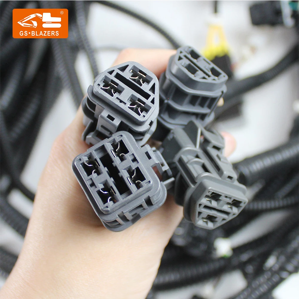 PC300-6 6D102 Excavator Parts External Cabin Wire Harness 207-06-68131 207-06-61150 207-06-61151