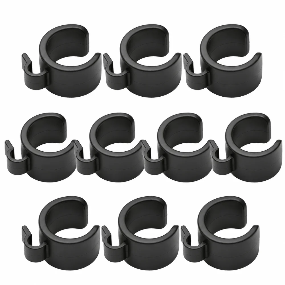 10pcs Portable 15/20/25mm Speaker Pole Cable Clips Reusable Universal Stand Poles Cable Clip Sturdy Wire Holder Home Studio