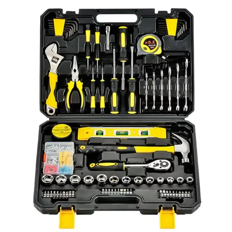 Home Hand Tool Set Manual Combination Tool Box Car Repair Kits Gift Toolkit Woodworking Garden Tools