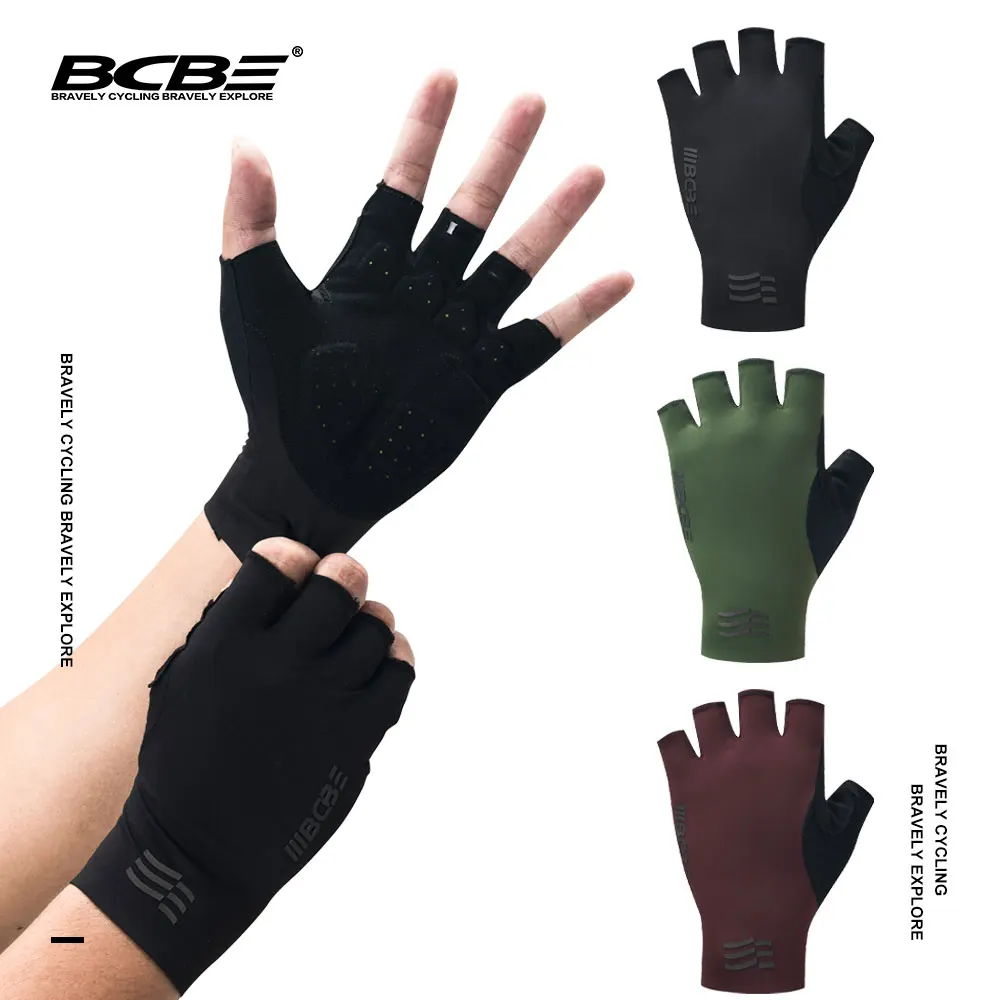 

BCBE Cycling Gloves Half Finger Men Women Breathable Anti Slip MTB Road Bike Cycling Bicycle Gloves Pro PORON XRD Anti Shock Pad