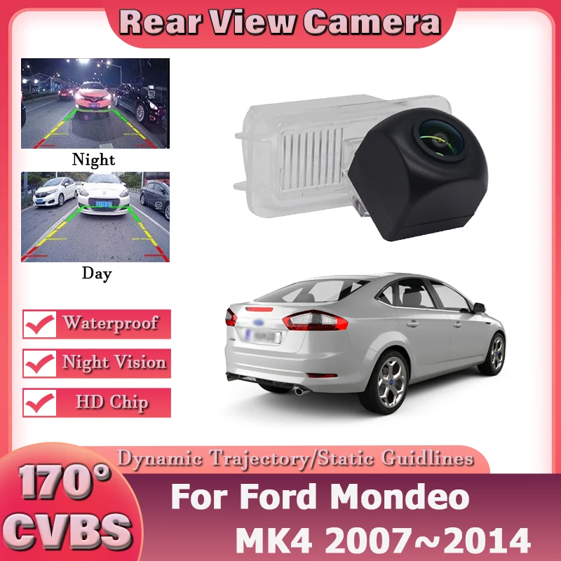 

170 Degree HD 1080x720P Rear Camera For Ford Mondeo MK4 2007~2014 Reverse Parking Video Monitor Waterproof Backup Night Vision